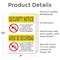 Signmission Drugs Or Alcohol Dismiss Bilingual OSHA Security Notice Sign, Vinyl Decal, 7in W x 10in L, 2PK OS-2PACK-SN-D-710-L-11530 - alternate 2
